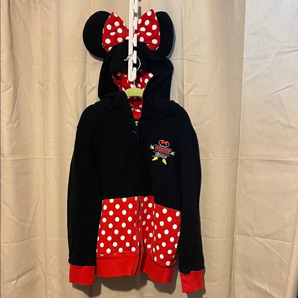 Disney Minnie Mouse Black and Red Polka Dot Jacket